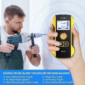 Resim Fnirsi WD-01 Metal Dedektörü Duvar Tarayıcı 