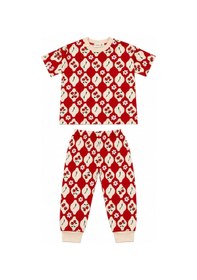 Resim Beniizle Kız Çocuk Pijama Takımı Kırmızı 
