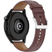Resim Sones Huawei Watch Gt3 46mm/gt2 46mm/samsung Galaxy Uyumlu Watch3 45mm 22mm Hakiki Deri Watch Kordon 