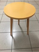 Resim damila Yan Sehpa 18mm Kalınlığında 37cm Çap 1.sınıf Mdf Tabla Kullanıma Hazır (montajlı) 