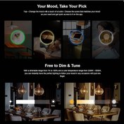 Resim Ebitda Wi-fi Akıllı Led Filament Ampul 60w Eşdeğeri Edison Am, Camgöbeği/kehribar, B02 F-st64, 138x64mm, 700lm, 7w, 220-240v Ac, İos/android Uyumlusu Şeffaf 