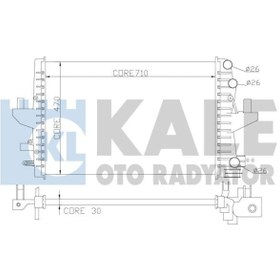 Resim KALE 354100 Su Radyatoru Brazing (VW TRANSPORTER 03-10) Axb (WA815511) 