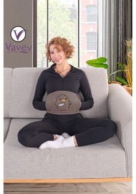 Resim Regl Sıcak Su Torbası Kemeri Kahverengi + Termojel 