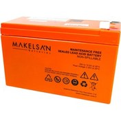 Resim MAKELSAN 12V 9Ah Bakımsız Kuru Akü UPS için Uygundur 