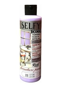 Resim Rich Selfy Decor Vernikli Boya 240 Cc 818 Lilyum 