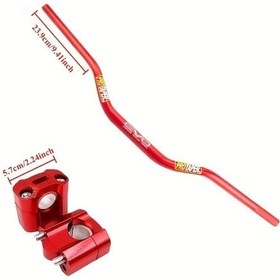 Resim Dashanshop Kırmızı 28mm Dirt Pit Yarış Bisikleti Gidonu Honda Aprilia Ducati Triumph Yamaha Bajaj İçin Yüksek Mukavemetli Alüminyum Alaşım 