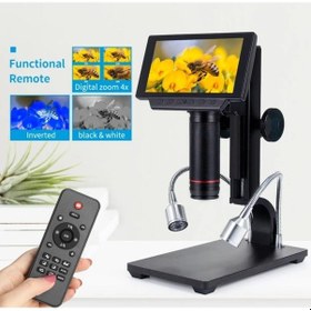 Resim Dijital 12mp Hd/av Mikroskop Uzun Ayaklı Usb Kumandalı Endüstriyel 5 İnc Ekran Pcb Tamir Lehimleme Mikroskop 