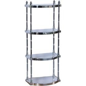 Resim Metal Raf 4 Katlı 7072 - PVD Chrome 