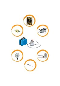 Resim Kefo Iconic Tam Takım Çantalı Nargile Seti -siyah Full Set 