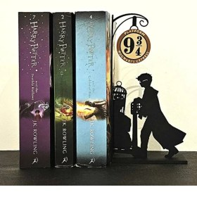 Resim Esa Gaming Harry Potter Platform 9¾ Kitap Tutucu 3d Baskı Dekoratif Kitaplık Organizer Fantastik 