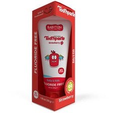 Resim Babyton Bebekler ve Çocuklar İçin Organik Diş Macunu Çilek Aromalı 50 gr 