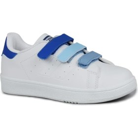 Resim Jump 30110 Mavi - Beyaz Cırtlı Erkek Çocuk Sneaker Günlük Spor Ayakkabı 