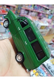 Resim OYUNCAKSAHİLİ Mark 1 Transit 1969 Tarzı Minibüs Nostaljı Metal Kapı Açılır ışık Ses Koleksiyon Model Yeşil 