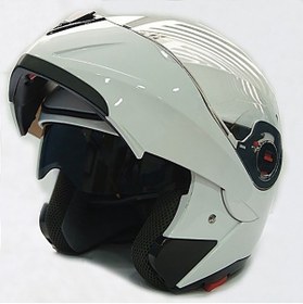 Resim Free-M 961 Çeneden Açılır Kask Güneş Vizörlü (Beyaz) 