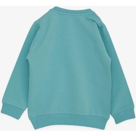 Resim Breeze Kız Çocuk Sweatshirt Havalı Kız Baskılı 1.5-5 Yaş, Su Yeşili Su Yeşili 
