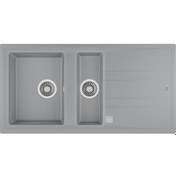 Resim Teka Stone 60 B-Tg Metalik Gri Granit Mutfak Eviyesi 