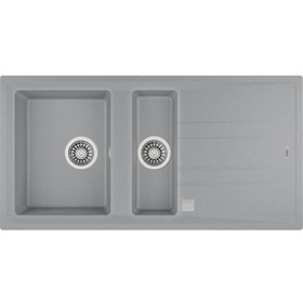 Resim Teka Stone 60 B-Tg Metalik Gri Granit Mutfak Eviyesi 