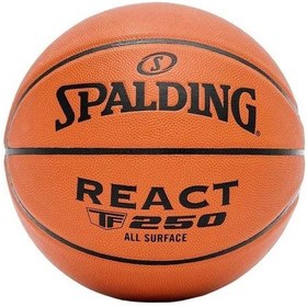 Resim Spalding React Fiba TF-250 SZ5 Basketbol Topu 76803Z 