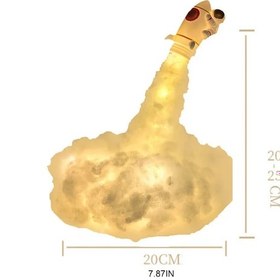 Resim Periboia Kendin Yap Uçan Astronot Tasarımlı Gece Lambası 