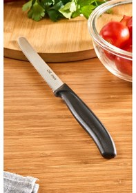 Resim Dr. Inox Domates Bıçağı Siyah 22 Cm Siyah 