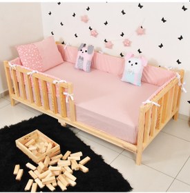 Resim Markaawm Markaawm Montessori Yatak Çocuk Karyola Doğal Çam Karyola Nil 