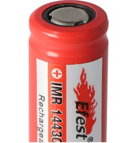 Resim Efest Imr 14430 600 Mah 3.6V - Pozitif Kutup Düz 3.7V li-Ion Pil Boyutlar 42.63x14.4MM 