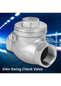 Resim Xiyyadms 304 Paslanmaz Çelik Tek Yönlü Akış Valfi, Dn20 3/4" Torklu Bağlantı, Korozyona Ve Yüksek Basınca Dayanıklı, Sızıntı Engeli, Su/su Buharı/yakıt İçin 