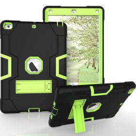 Resim Xfashion iPad 9.7 (2018) Için Tablet Kılıfı - Siyah / Yeşil (Yurt Dışından) 