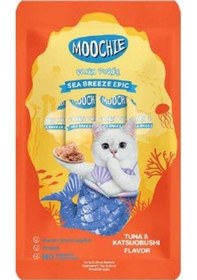Resim Moochie Creamy Ton Balıklı Ve Katsuobushili Sıvı Krema Kedi Ödülü 5x15 Gr 