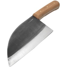 Resim Campout Sırp Şef Bıçağı Deri Kılıflı Kahverengi 