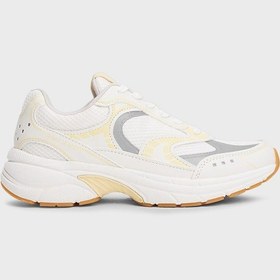 Resim Tommy Jeans Bayan Ayakkabı En0en02745 Zgb Beyaz-sarı Beyaz-sarı Beyaz - Sarı 