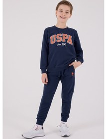 Resim Lisanslı Erkek Çocuk Alt Üst 2 Parça Eşofman Takımı Us2219 Koyu İndigo 