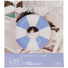 Resim Sunnylife | Mavi Çizgili Şişme Havuz Simidi 