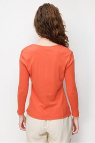 Resim Desen Kadın Penye 26YDSN26807 - Haki / XL 