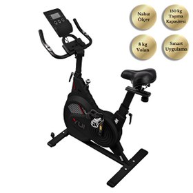 Resim Yui XV15 Spin Spor Egzersiz Nabız Ölçer Akıllı Siyah Kondisyon Bisikleti 