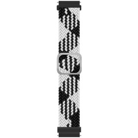 Resim Microsonic Xiaomi Amazfit Pace 2 Stratos Kordon Braided Loop Band Siyah Beyaz 