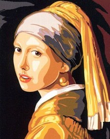 Resim Sayılarla Boyama Seti - İnci Küpeli Kız - 80x100 