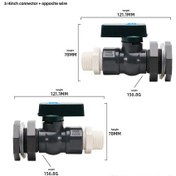 Resim Springsun 3/4 İnç Pvc Yağmur Suyu Tankı Bölücü Seti - İki Çıkışlı Halka, Bağlantı Elemanları, Musluk Ve Ptfe Bandı İle Kolay Kurulum 2 Adet 