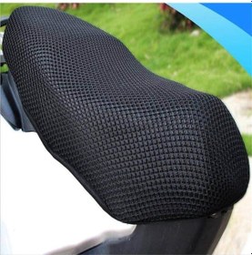 Resim Mondial Revival 50 Motosiklet Sele Kılıfı 3D Çift Katlı Fileli (431492567) Siyah 