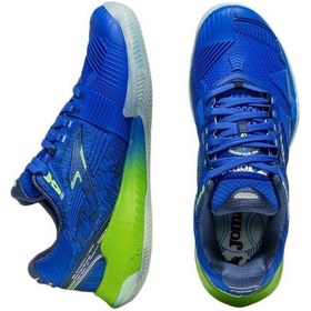 Resim Joma Tpoıs2604c Point Toprak Kort Erkek Tenis Ayakkabısı Mavi / Lime Yeşili Lacivert 
