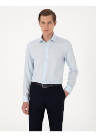 Resim Pierre Cardin Erkek Açık Mavi Gömlek Desenli 50303339-vr003 Açik Mavi 