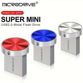 Resim Yeni tasarım Mini Metal Düğme Hafıza Kartı Yüksek Hızlı USB Flash Sürücü 4GB 8GB 16GB 32GB 64GB 128GB Kalem Sürücü Kırmızı Mavi Gümüş Pendrive Gümüş Harici Depolama 