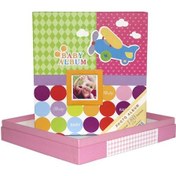 Resim Rabsev 10x18cm 180 Fotoğraf Kapasiteli Lüks Kutulu Bebek Fotoğraf Albümü RS63603-P 