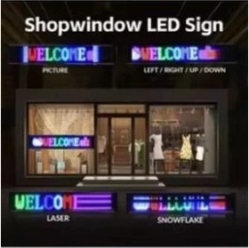 Resim En Büyük Boy 90 cm Matrix LED Panel Cama Yapışan Yazı Yazan Telefon Kontrollü LED Ekran (16*96) Plus 