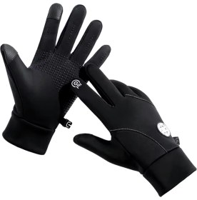 Resim Motosiklet Kayak Eldiveni Su Soğuk Rüzgar Geçirmez Dokunmatik Parmak Özellikli 