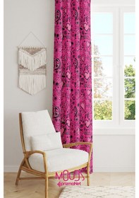 Resim Peace Love Desenli Fon Perde Genç Odası Oturma Odası Süet Dijital Baskılı Ekstrafor Büzgü Tek Kanat Çok Renkli 