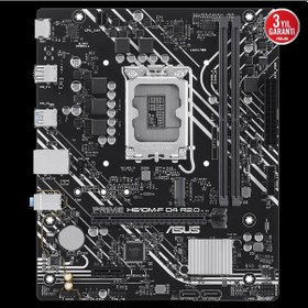 Resim Asus Prıme H610m-f D4 R2.0-sı, 2xddr4, M.2, Hdmı, 12-13.14.nesil, Lga1700 Soket, Anakart Bulk 