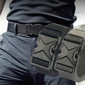 Resim Erkek Kanvas Kemer - Spor Stil, Hızlı Çıkartılabilir Plastik Toka, Günlük Eğitim ve Kot Aksesuarı 