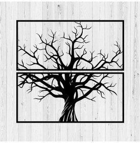 Resim Metal Duvar Aksesuarı Yaşam Ağacı Metal Tablo 