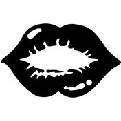 Resim Kıvırcıkyoga Dudak Sticker Oto Motor Laptop Duvar Folyo Sticker 30x18 Cm 